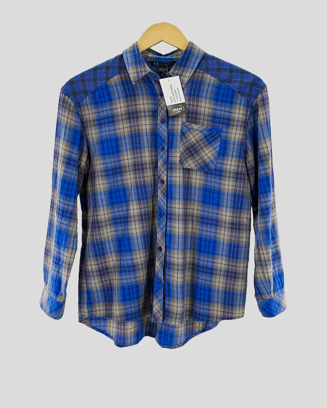 Camisa Manga Larga Hombre Armani Exchange de Hombre Talle S